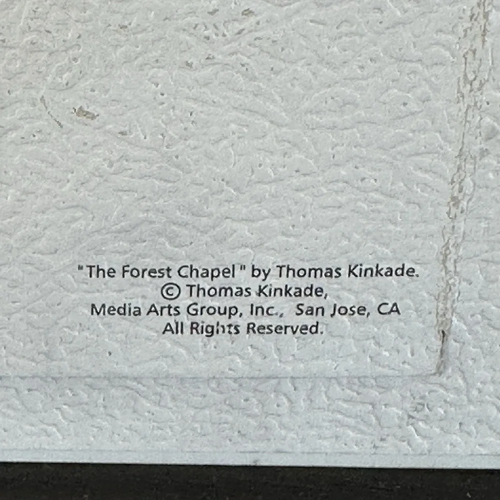 Thomas Kinkade Forest‎ Chapel Church Picture Photo Frame w/ Hinged Doors Fold